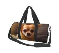 Joli sac de sport avec poche humide et compartiment à chaussures - Motif cochons d'Inde - Pour homme et femme, Chihuahua déprimé mignon, Taille unique, Sac de voyage