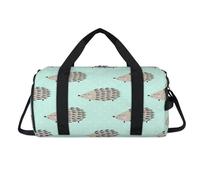 Joli sac de sport en forme de hérisson avec compartiment à chaussures pour la nuit, le week-end, le voyage, la gym, pour femmes, hommes, enfants, filles, garçons