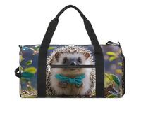 Joli sac de sport en forme de hérisson pour homme et femme, résistant à l'eau, sac de voyage léger pour voyage, sport, blanc, taille unique, blanc, Taille unique