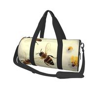 Joli sac de sport imprimé Husky avec poche humide et compartiment à chaussures, sac de voyage pour homme et femme, Honey Bee., Taille unique, Sac de voyage