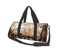 Joli sac de sport imprimé papillon avec poche humide et compartiment à chaussures, sac de voyage pour homme et femme, Notes de musique pour piano et violon, Taille unique, Sac de voyage