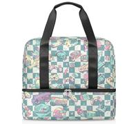 Joli sac de sport sur le thème du jeu pour femmes et hommes Kirls Garçons Filles 21 L Sac fourre-tout séparé pour voyage, gym, yoga, couleur, Big, Organiseur de sac