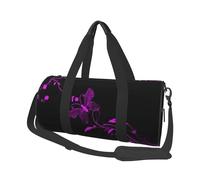 Joli sac de voyage avec imprimé papillon, sac de gym pliable, sac de week-end, grand sac fourre-tout pour le sport et les voyages, Noir , Taille unique