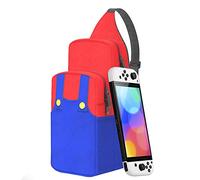 Joli sac de voyage pour Nintendo Switch/Lite/OLED/Steam Deck, petit sac à dos portable étanche à bandoulière pour console NS SD Dock Joy-Cons