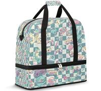 Joli sac de voyage sur le thème du jeu pour femmes et hommes, sac de week-end, sac fourre-tout pliable et séparé, 47 l pour le sport, la gym, le yoga, couleur, 47 L, Organiseur de sac