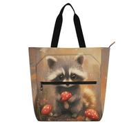Joli sac fourre-tout en terre cuite pour enfants, étudiants, adultes, gothique, imperméable, pour bibliothèque, livres, sac fourre-tout avec poches pour l'école, le shopping, les courses, l'école