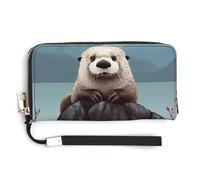 Joli sac fourre-tout tendance motif loutre montagne, sac à main à bandoulière, sac à main pour femme, sac de rangement mignon pour femme, style, 20 x 10,5 cm, Style :, 20.0*10.5cm