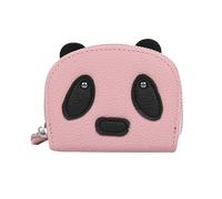 Joli sac pour cartes de dessin animé - Petit panda - Fermeture éclair - Mini rangement de documents - Portefeuille (taille unique)
