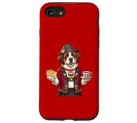 Joli Saint-Bernard Dame Chien Café Fromage Drapeau Suisse Coque pour iPhone SE (2020) / 7/8