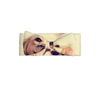 Joli serre-tête avec nœud papillon imprimé chien Golden Retriever - Cadeau pour nouveau-né, parfait pour les nourrissons, les filles - Accessoires de cheveux de princesse douce