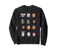 Joli Signe du Zodiaque Chinois - Symbole Lunaire et Chinois du Nouvel an Sweatshirt