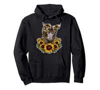 Joli Singe Cadeau Décor De Tournesol Singe Sweat à Capuche