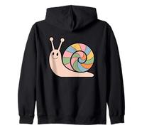 Joli sourire escargot arc-en-ciel coquillage couleurs pastel Sweat à Capuche