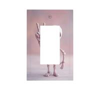 Joli squelette fantaisiste faisant le signe de la paix - Plaque murale à bascule unique - Décoration pour la maison, la cuisine, la salle de bain