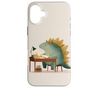 Joli stégosaure étudiant Les Enseignants et Les élèves pour la rentrée Scolaire Coque pour iPhone 16 Plus