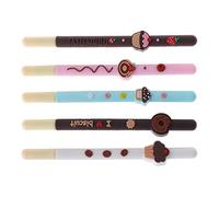 Joli stylo à encre gel chocolat Kawaii Bar Cake Pen School Office Fournitures Papeterie Cadeau Couleur aléatoire Robuste et pratique