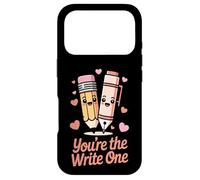 Joli Stylo Crayon You're The Write Valentines Day Coque pour iPhone 17 Pro