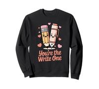 Joli Stylo Crayon You're The Write Valentines Day Sweatshirt