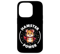 Joli super héros Hamster Power Girl Furry Friend Coque pour iPhone 14 Pro