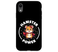 Joli super héros Hamster Power Girl Furry Friend Coque pour iPhone XR