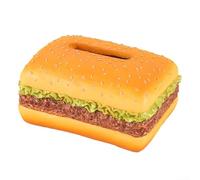 Joli support de boîte à mouchoirs en papier en forme de hamburger pour serviettes et matériaux durables (quadrate)