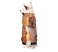 Joli sweat à capuche Akita Inu en polyester doux et respirant pour petits chiens, garçons et filles