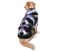 Joli sweat à capuche doux imprimé Jaguar pour chiens de taille moyenne à grande, chaud et respirant, facile à porter par temps froid