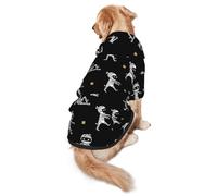 Joli sweat à capuche doux pour chien avec imprimé Halloween pour chiens de taille moyenne à grande, chaud et respirant, facile à porter par temps froid
