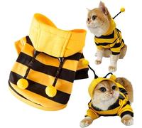 Joli sweat à capuche pour petits chiens et chatons, manteau chaud de costumade pour Noël, Halloween ou par temps froid, costume amusant pour animal domestique avec capuche (taille XL)