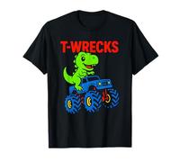 Joli T-Rex T-Rex pour enfants, Monster Trucks, Fun Boys T-Shirt