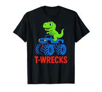 Joli T-Rex T-Rex pour enfants, Monster Trucks, Fun Boys T-Shirt