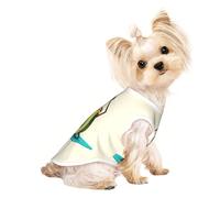 Joli t-shirt de yoga imprimé avocat pour petits chiens, chiots et chatons, chemises respirantes pour chiens et chats