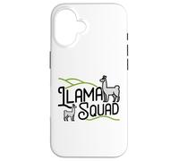 Joli t-Shirt Lama pour Filles Llama Squad Coque pour iPhone 16