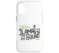 Joli t-Shirt Lama pour Filles Llama Squad Coque pour iPhone 16 Plus