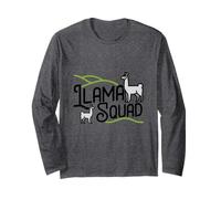 Joli t-Shirt Lama pour Filles Llama Squad Manche Longue
