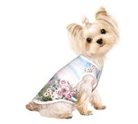 Joli t-shirt respirant pour petits chiens et chatons Motif Tour Eiffel Paris