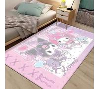 Joli tapis Anime Kawaii pour chambre à coucher, esthétique, doux, tapis décoratif pour intérieur et extérieur, 157,5 x 99,1 cm (5)