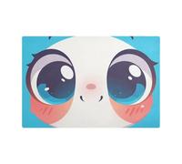 Joli tapis de café bleu de dessin animé pour cuisine en cuir absorbant rapide tapis de machine à café pour comptoirs pour comptoirs
