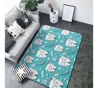 Joli tapis imprimé dentifrice pour salon, chambre à coucher, tapis doux lavable et antidérapant pour décoration de chambre à coucher, 203 x 147,3 cm