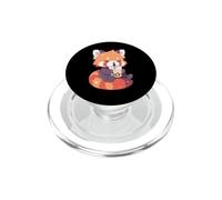 Joli thé Neko Red Panda Boba Tea Kawaii Anime Bubble Tea Panda PopSockets PopGrip pour MagSafe