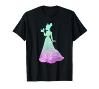 Joli tie-dye en forme de silhouette de la princesse Disney Tiana T-Shirt