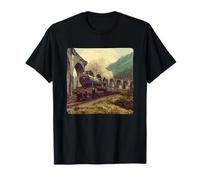 Joli Train Fantastique avec Costume de Chemin de Fer Magique T-Shirt