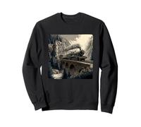 Joli Train Magique pour Les Amateurs de Chemin de Fer et de Chemin de Fer Sweatshirt