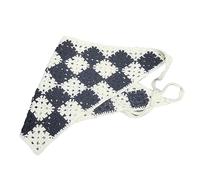 Joli turban en crochet délicat pour filles qui prennent des photos, écharpe de cheveux tricotée pour femme, accessoire de cheveux pour femme, fait à la main avec joli motif triangulaire