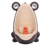 Joli urinoir d'apprentissage de la propreté en forme de grenouille pour tout-petits et garçons avec cible amusante (café)