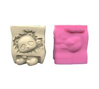 Joli vase en forme de panda en silicone pour la fabrication artisanale de pots de fleurs en béton