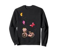 Joli vélo Aquarelle avec Papillon pour t-Shirt Sweatshirt