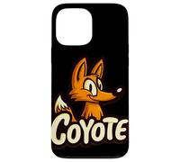 Joli Visage de Coyote au Look Dessin animé Coque pour iPhone 13 Pro Max