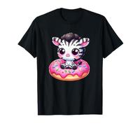 Joli zèbre sur Bonbon en Forme de Donut T-Shirt