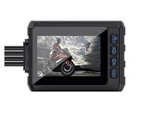 JOLIANE Full Body étanche Moto caméra enregistreur Double 1080P Full HD Moto Autocycle DVR Dash Cam Noir GPS Box(None)